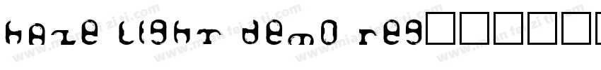 Haze Light Demo Reg字体转换